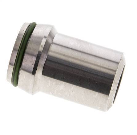 30x5mm Stainless Steel Straight with Welding End 400 bar FKMO-ring ISO 8434-1