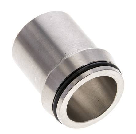 35x4mm Stainless Steel Straight with Welding End 160 bar FKMO-ring ISO 8434-1