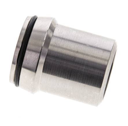 35x4mm Stainless Steel Straight with Welding End 160 bar FKMO-ring ISO 8434-1