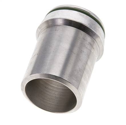 38x3mm Stainless Steel Straight with Welding End 315 bar FKMO-ring ISO 8434-1