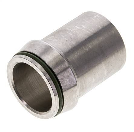 38x4mm Stainless Steel Straight with Welding End 315 bar FKMO-ring ISO 8434-1