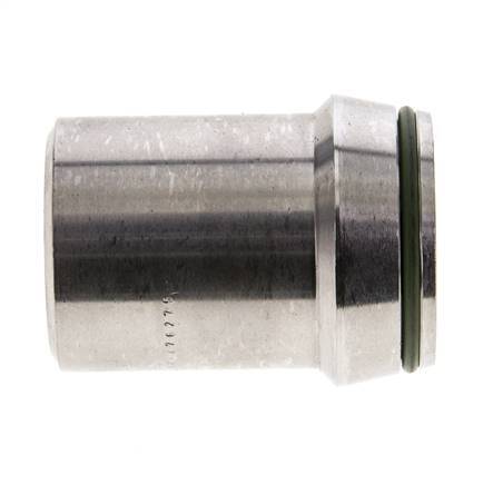 38x4mm Stainless Steel Straight with Welding End 315 bar FKMO-ring ISO 8434-1