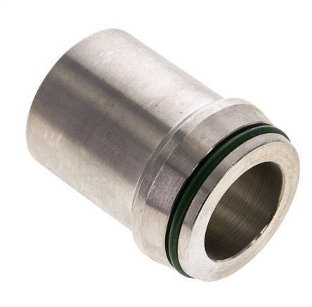 38x6mm Stainless Steel Straight with Welding End 315 bar FKMO-ring ISO 8434-1
