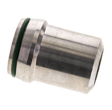 38x6mm Stainless Steel Straight with Welding End 315 bar FKMO-ring ISO 8434-1