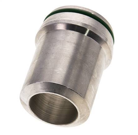 38x6mm Stainless Steel Straight with Welding End 315 bar FKMO-ring ISO 8434-1