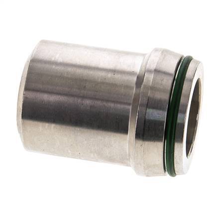 38x6mm Stainless Steel Straight with Welding End 315 bar FKMO-ring ISO 8434-1