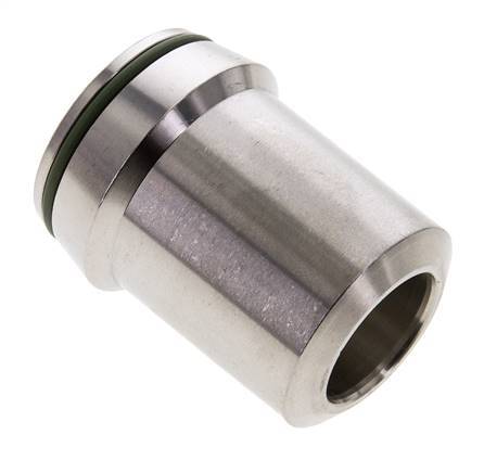 38x7mm Stainless Steel Straight with Welding End 315 bar FKMO-ring ISO 8434-1