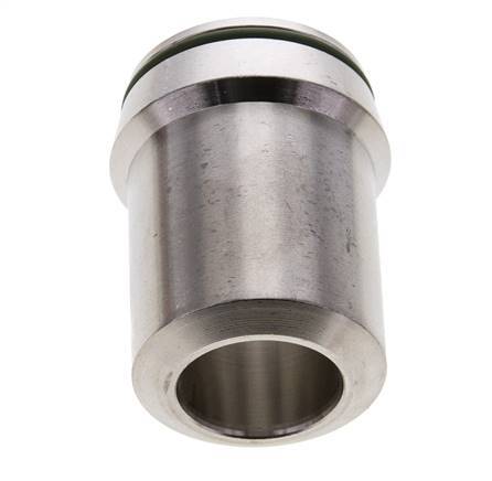 38x7mm Stainless Steel Straight with Welding End 315 bar FKMO-ring ISO 8434-1