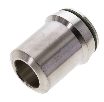 38x7mm Stainless Steel Straight with Welding End 315 bar FKMO-ring ISO 8434-1