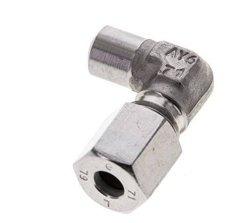 6L & 10mm Stainless Steel Elbow Cutting Fitting with Welding End 315 bar ISO 8434-1