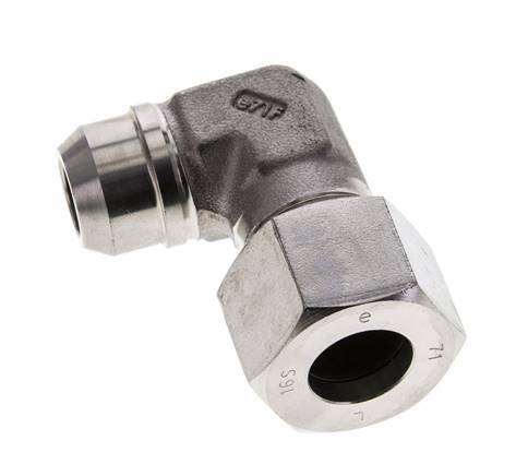 16S & 21mm Stainless Steel Elbow Cutting Fitting with Welding End 400 bar ISO 8434-1