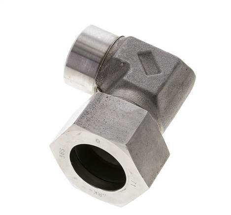 38S & 44mm Stainless Steel Elbow Cutting Fitting with Welding End 315 bar ISO 8434-1