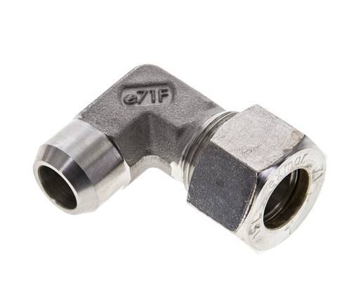 15L & 19mm Stainless Steel Elbow Compression Fitting with Welding End 315 bar ISO 8434-1