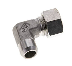 15L & 19mm Stainless Steel Elbow Compression Fitting with Welding End 315 bar ISO 8434-1