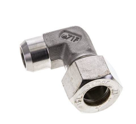15L & 19mm Stainless Steel Elbow Compression Fitting with Welding End 315 bar ISO 8434-1