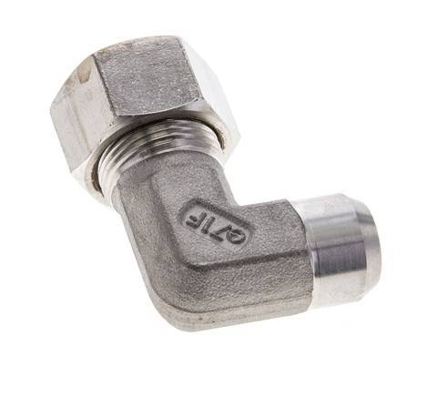 15L & 19mm Stainless Steel Elbow Compression Fitting with Welding End 315 bar ISO 8434-1