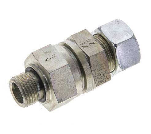 Hydraulic Check Valve Cutting Ring 18L (M26x1.5) & G1/2'' Male Steel 1-160bar (15-2320)psi Tube-Thread ISO 8434-1