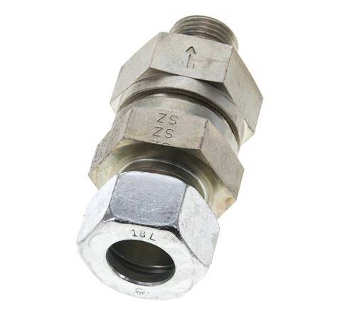 Hydraulic Check Valve Cutting Ring 18L (M26x1.5) & G1/2'' Male Steel 1-160bar (15-2320)psi Tube-Thread ISO 8434-1