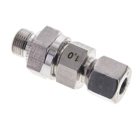Hydraulic Check Valve Cutting Ring 10S (M18x1.5) & G3/8'' Male Stainless Steel 1-400bar (15-5800)psi Tube-Thread ISO 8434-1