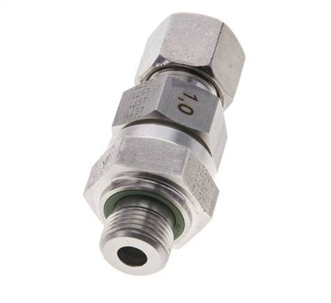 Hydraulic Check Valve Cutting Ring 10S (M18x1.5) & G3/8'' Male Stainless Steel 1-400bar (15-5800)psi Tube-Thread ISO 8434-1