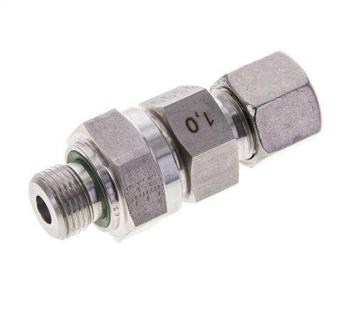 Hydraulic Check Valve Cutting Ring 10S (M18x1.5) & G3/8'' Male Stainless Steel 1-400bar (15-5800)psi Tube-Thread ISO 8434-1
