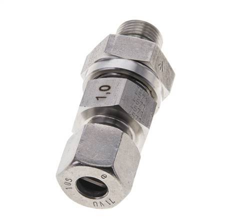 Hydraulic Check Valve Cutting Ring 10S (M18x1.5) & G3/8'' Male Stainless Steel 1-400bar (15-5800)psi Tube-Thread ISO 8434-1