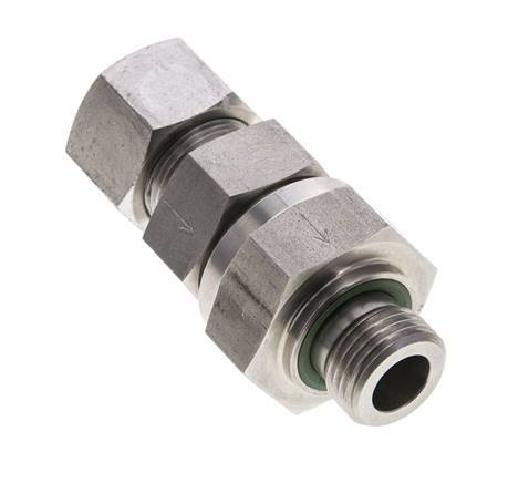 Hydraulic Check Valve Cutting Ring 16S (M24x1.5) & G1/2'' Male Stainless Steel 1-400bar (15-5800)psi Tube-Thread ISO 8434-1