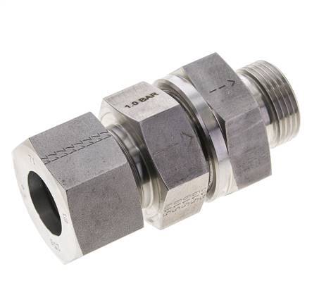 Hydraulic Check Valve Cutting Ring 25S (M36x2) & G1'' Male Stainless Steel 1-250bar (15-3625)psi Tube-Thread ISO 8434-1