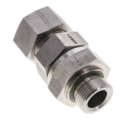 Hydraulic Check Valve Cutting Ring 25S (M36x2) & G1'' Male Stainless Steel 1-250bar (15-3625)psi Tube-Thread ISO 8434-1