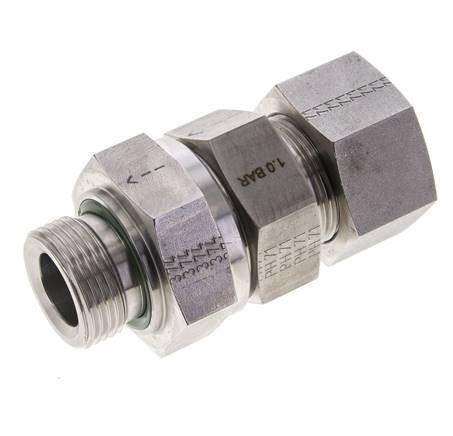 Hydraulic Check Valve Cutting Ring 25S (M36x2) & G1'' Male Stainless Steel 1-250bar (15-3625)psi Tube-Thread ISO 8434-1