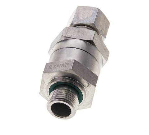 Hydraulic Check Valve Compression Ring 12L (M18x1.5) & G3/8'' Male Stainless Steel 1-250bar (15-3625)psi Tube-Thread ISO 8434-1