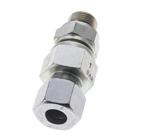 Hydraulic Check Valve Cutting Ring 12S (M20x1.5) & M18x1.5 Male Steel 1-400bar (15-5800)psi Thread-Tube ISO 8434-1