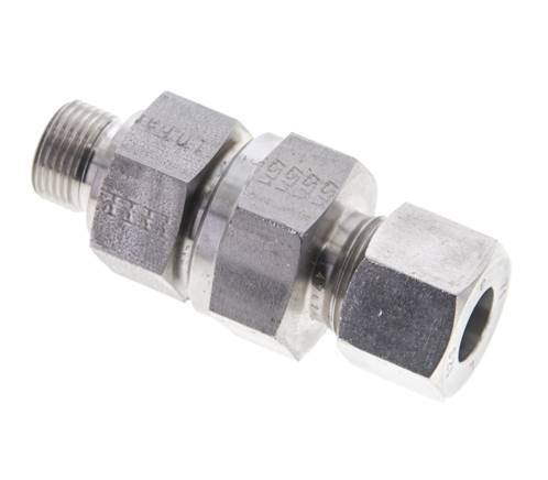 Hydraulic Check Valve Cutting Ring 12S (M20x1.5) & G3/8'' Male Stainless Steel 1-400bar (15-5800)psi Thread-Tube ISO 8434-1