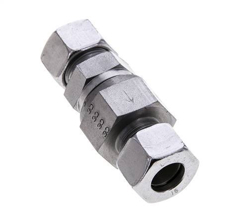 Válvula de retención hidráulica Anillo de corte 15L (M22x1,5) Acero 0,2-250bar (3-3625)psi ISO 8434-1