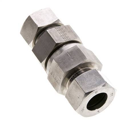 Válvula de retención hidráulica Anillo de corte 18L (M26x1,5) Acero inoxidable 1-160bar (15-2320)psi ISO 8434-1