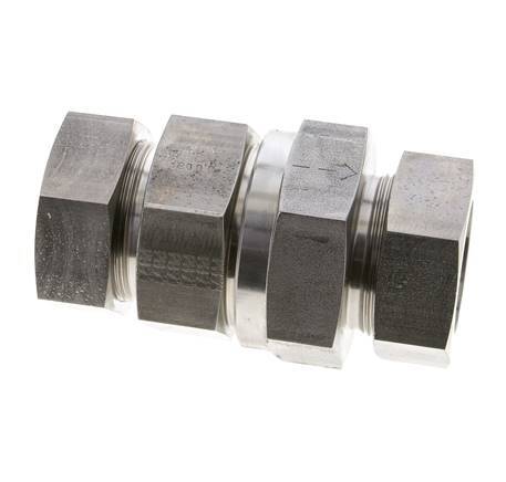 Hydraulic Check Valve Cutting Ring 42L (M52x2) Stainless Steel 1-100bar (15-1450)psi ISO 8434-1