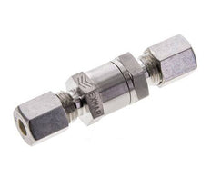 Válvula de retención hidráulica Anillo de compresión 6L (M12x1,5) Acero inoxidable 1-250bar (15-3625)psi ISO 8434-1