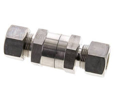 Válvula de retención hidráulica Anillo de compresión 15L (M22x1,5) Acero inoxidable 1-250bar (15-3625)psi ISO 8434-1