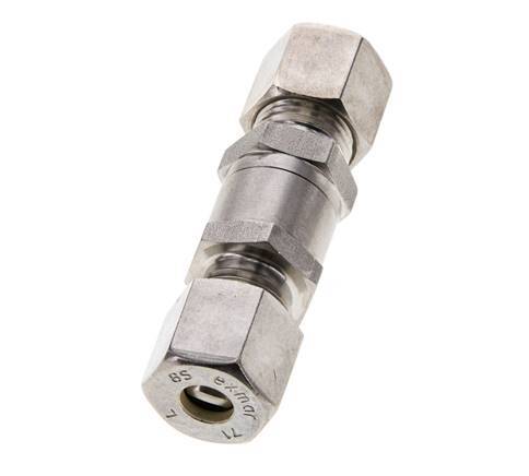 Válvula de retención hidráulica Anillo de compresión 8S (M16x1,5) Acero inoxidable 1-400bar (15-5800)psi ISO 8434-1