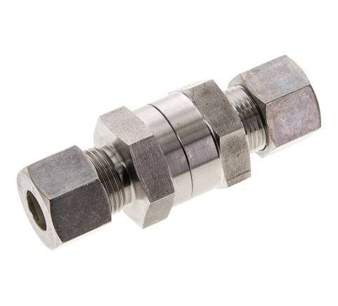 Válvula de retención hidráulica Anillo de compresión 12S (M20x1,5) Acero inoxidable 1-400bar (15-5800)psi ISO 8434-1