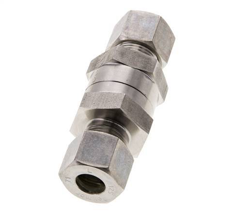 Válvula de retención hidráulica Anillo de compresión 12S (M20x1,5) Acero inoxidable 1-400bar (15-5800)psi ISO 8434-1