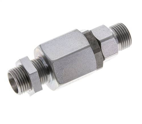 12L Acero Zincado Rótula con Guía de Bola Racor Pasamuros 315 bar NBR ISO 8434-1