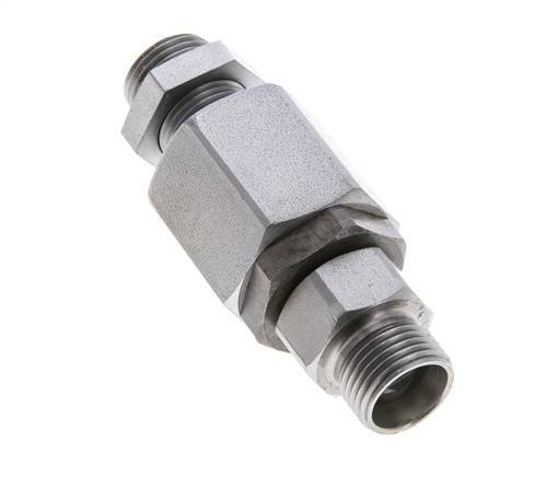 12L Acero Zincado Rótula con Guía de Bola Racor Pasamuros 315 bar NBR ISO 8434-1
