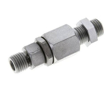 6S Rótula de acero zincado con guía esférica Racor de corte Pasamuros 350 bar NBR ISO 8434-1