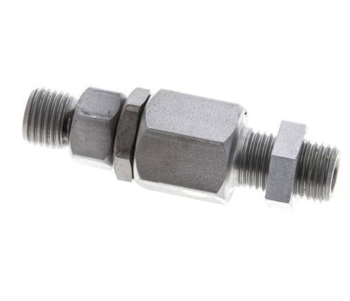 6S Rótula de acero zincado con guía esférica Racor de corte Pasamuros 350 bar NBR ISO 8434-1