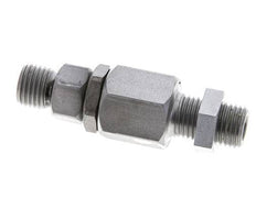 6S Rótula de acero zincado con guía esférica Racor de corte Pasamuros 350 bar NBR ISO 8434-1