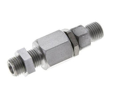 6S Rótula de acero zincado con guía esférica Racor de corte Pasamuros 350 bar NBR ISO 8434-1