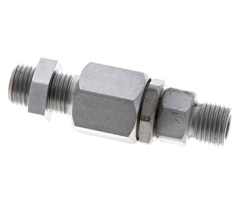 6S Rótula de acero zincado con guía esférica Racor de corte Pasamuros 350 bar NBR ISO 8434-1