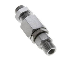 6S Rótula de acero zincado con guía esférica Racor de corte Pasamuros 350 bar NBR ISO 8434-1