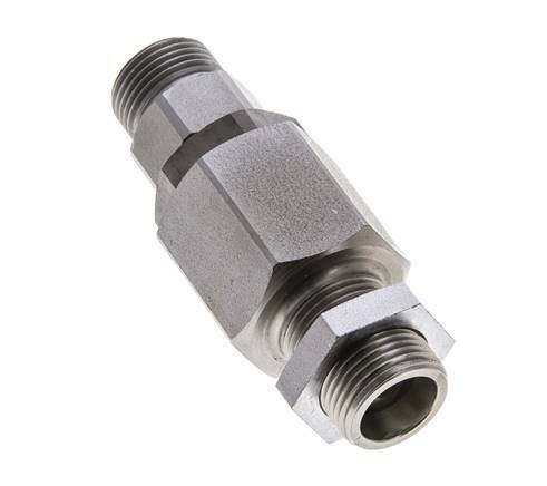 12S Acero Zincado Rótula con Guía de Bola Racor Pasamuros 350 bar NBR ISO 8434-1